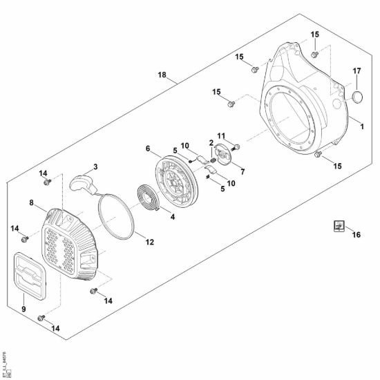 Picture of J - Sistema di avviamento e scatola filtro aria EHC 705.0 (EHC705-0001)